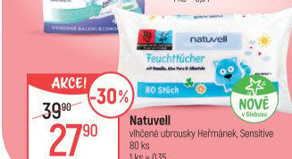 Vlhčené ubrousky dětské Natuvell