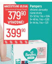 Vlhčené ubrousky dětské Pampers