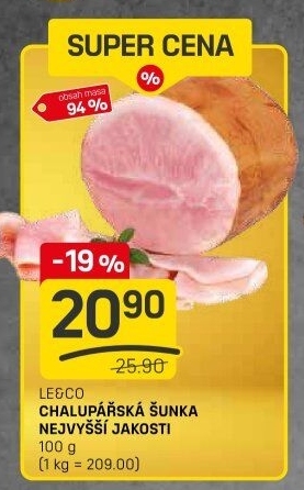 Chalupářská šunka nejvyšší jakosti Le&