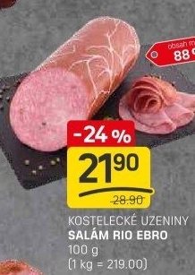 Salám Rio Ebro Kostelecké uzeniny