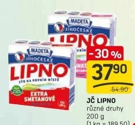 Tavený sýr Jihočeské Lipno Madeta