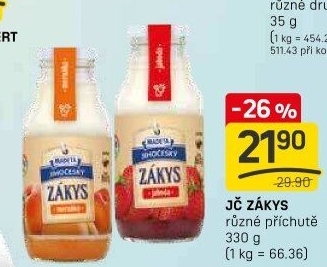 Zákys Jihočeský ochucený Madeta