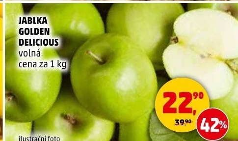 Jablka Golden Delicious