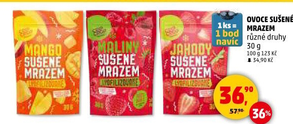 Mrazem sušené ovoce Crip Crop