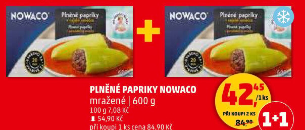 Papriky plněné mražené Nowaco