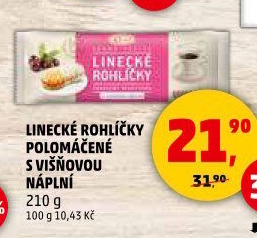 Rohlíčky linecké Klasa Pekárny a cukrárny Klatovy