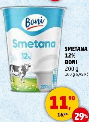 Smetana 12% Boni