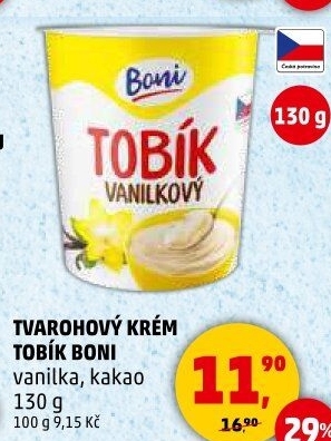 Tvarohový krém Tobík Boni