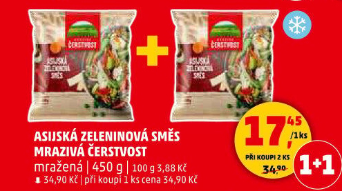 Zeleninová asijská směs mražená Mrazivá Čerstvost