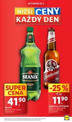 akční leták Lidl 20.2.2025-23.2.2025
