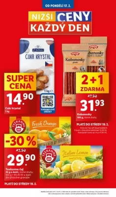 akční leták Lidl 17.2.2025-23.2.2025