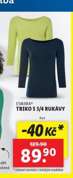 Esmara Triko s 3/4 rukávy