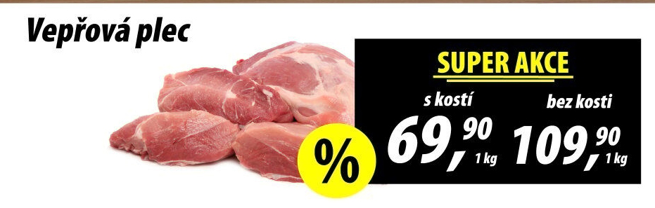 Vepřová plec s kostí