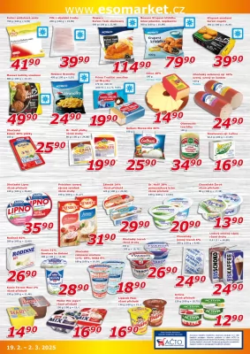 akční leták ESO MARKET 19.2.2025-2.3.2025