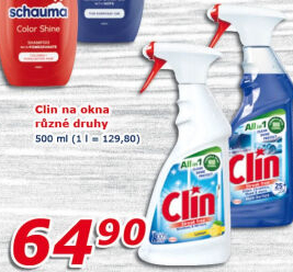 Čističe oken Clin