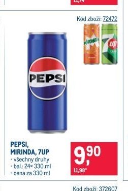 PEPSI, MIRINDA, 7UP