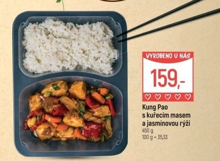 Kung Pao s kuřecím masem a rýží Globus