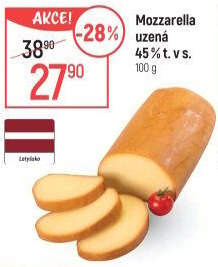 Sýr Mozzarella cihla uzená 45%
