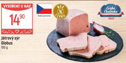Paštika játrový sýr Globus