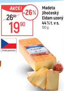 Sýr Eidam uzený 44% Jihočeský Madeta
