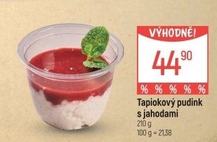 Tapiokový pudink Globus