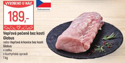 Vepřová pečeně bez kosti Globus