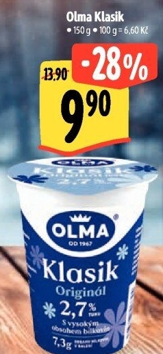 Bílý jogurt Klasik Olma