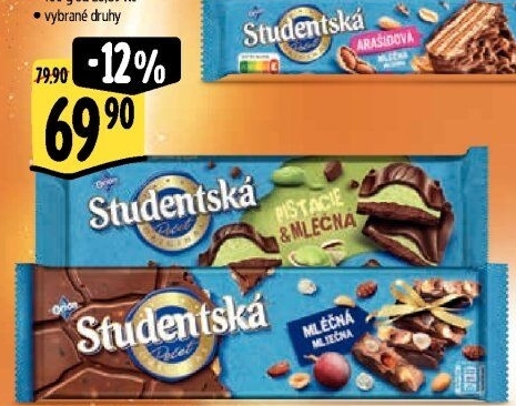 Čokoláda Studentská pečeť Orion