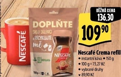 Instantní káva Nescafé Crema