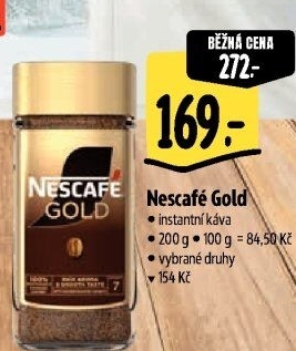 Instantní kávy Nescafé Gold
