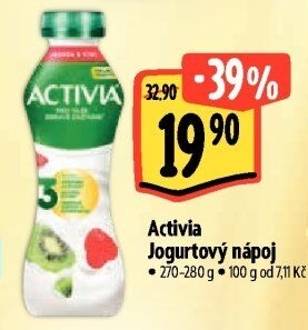 Jogurtový nápoj Activia Danone