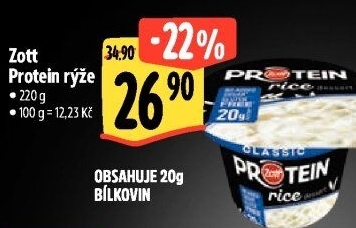 Mléčná rýže Protein Zott