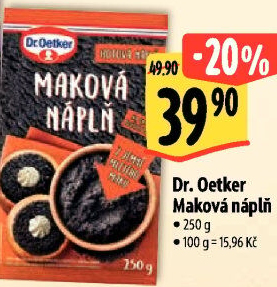 Náplň Dr. Oetker