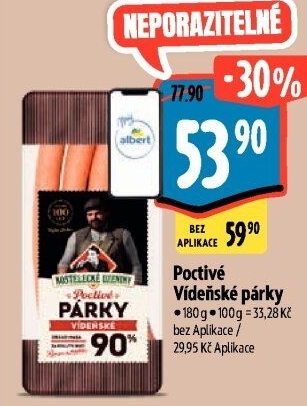 Párky vídeňské poctivé Kostelecké uzeniny