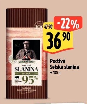 Poctivá selská slanina Kostelecké uzeniny
