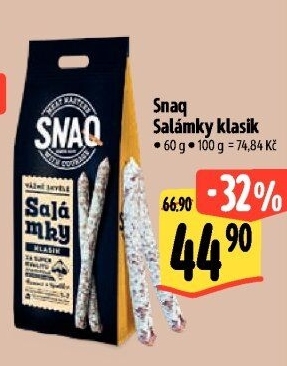 Salámky klasik Snaq Kostelecké uzeniny