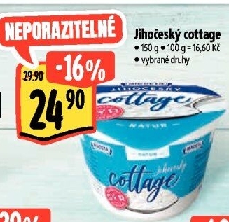 Sýr Cottage Jihočeský Madeta