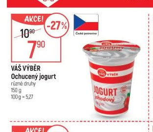 VÁŠ VÝBĚR Ochucený jogurt