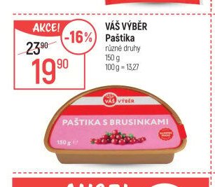 VÁŠ VÝBĚR Paštika