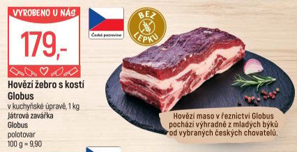 Hovězí žebra s kostí Globus