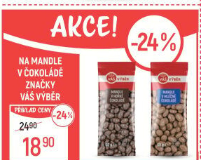 Mandle v čokoládě Váš Výběr