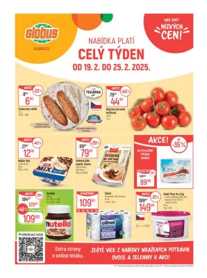 akční leták Globus 19.2.2025-25.2.2025