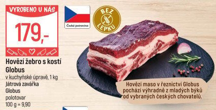 Hovězí žebra s kostí Globus