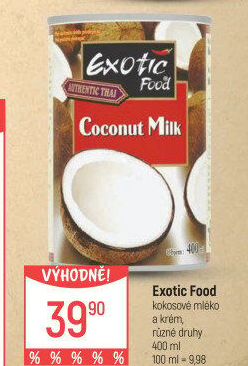 Kokosové mléko Exotic food