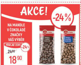 Mandle v čokoládě Váš Výběr