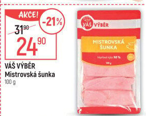 Šunka dušená Mistrovská Váš Výběr