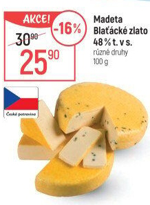 Sýr Blaťácké zlato Madeta