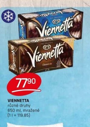 Viennetta různé druhy 650 ml, mražené