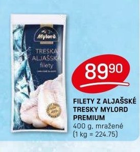 Filety z aljašské tresky Mylord Premium 400 g, mražené