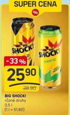 Energetický nápoj Big Shock